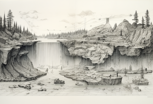 illustration of a watershed